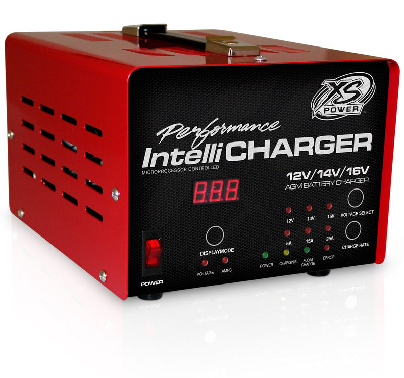 XS Power 1005 12/14/16 Volt Intellicharger LED Indicators w/Digital Gauge
