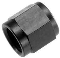 Redhorse Performance 818-04-2 -04 AN/JIC Aluminum Tube Nut 7/16" X 20 - Black - 6/Pkg