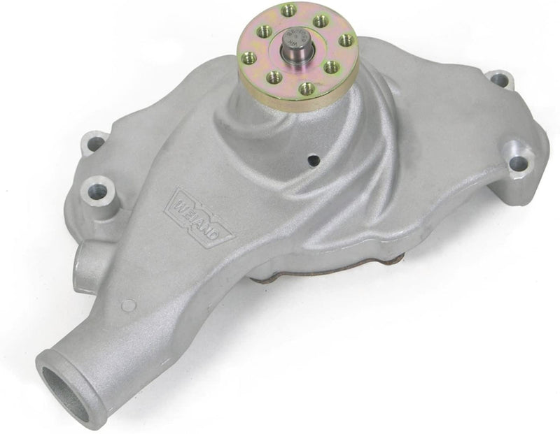Weiand 9212 Aluminum Water Pump w/ "Twisted Snout" BB Chevy Short