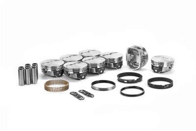 ICON IC9968KTD.030 FHR Piston - Chevy 400, 5.7 Rod, +5cc Flat Top 2V Kit with Rings