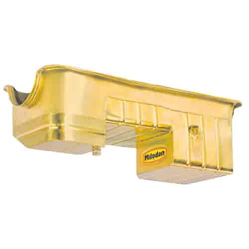 Milodon 31129 Oil Pan Steel Gold Iridite 7 qt. Ford Big Block 429/460 Fits