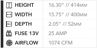 SPAL 30100400 1298 CFM 16in Fan - Pull (VA18-AP10/C-41A)