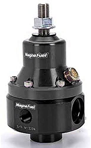 MagnaFuel MP-9950-BLK EFI Fuel Pressure Regulator, Return Style, 35-85 psi