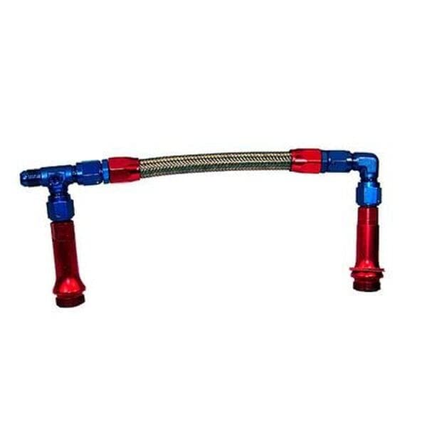 Engine Works 43139 Stainless Dual Feed Fuel Line, -6AN Holley 4150