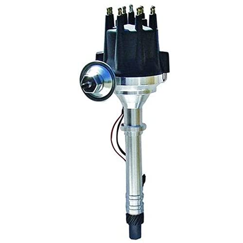 Engine Works 1RTR-BK Billet Black Cap HEI Race Distributor Fits Chevy SB/BB