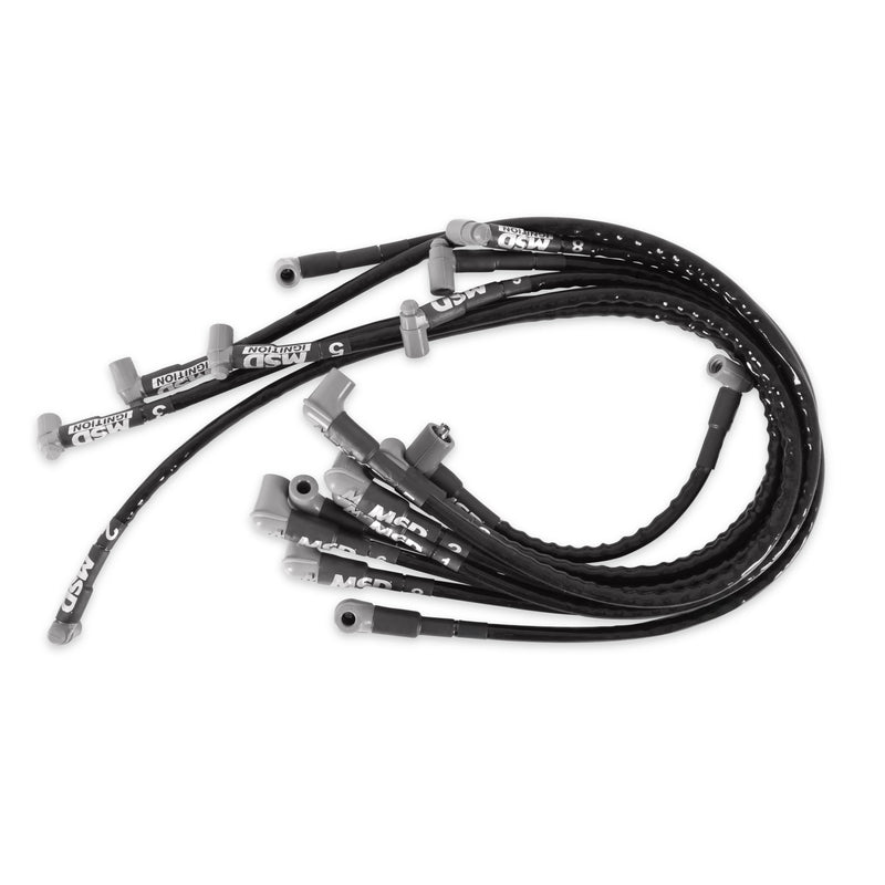 MSD 35591 Race Tailored 8.5mm Super Conductor Wire Set, Fits Chevy SB Under Exhaust