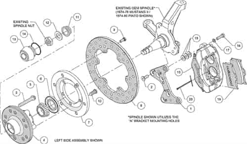 Wilwood Forged Dynalite Front Drag Race Disc Brake Kits 140-1013-BD
