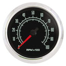 Engine Works 53301 3-3/8" Muscle Car Black Full Sweep Electric Tachometer