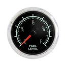Engine Works 53304 2-1/16" Muscle Car Black Full Sweep Electric Fuel Level Gauge