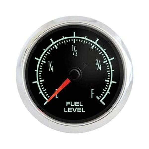 Engine Works 53304 2-1/16" Muscle Car Black Full Sweep Electric Fuel Level Gauge