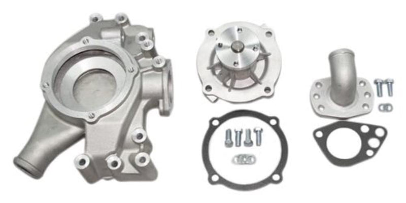 PRW 1474400 Performance Quotient As-Cast 5/8" Pilot Shaft High Flow Aluminum Water Pump for Mopar 361-440, 1958-71 Hemi and BB 68-79