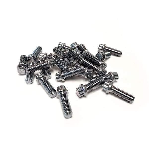 Engine Works 41498 12-Point Silver Intake Bolts, 3/8" x 1-1/2" UHL, 100 Pack