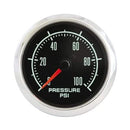 Engine Works 53302 2-1/16" Muscle Car Black Full Sweep Electric Oil Pressure