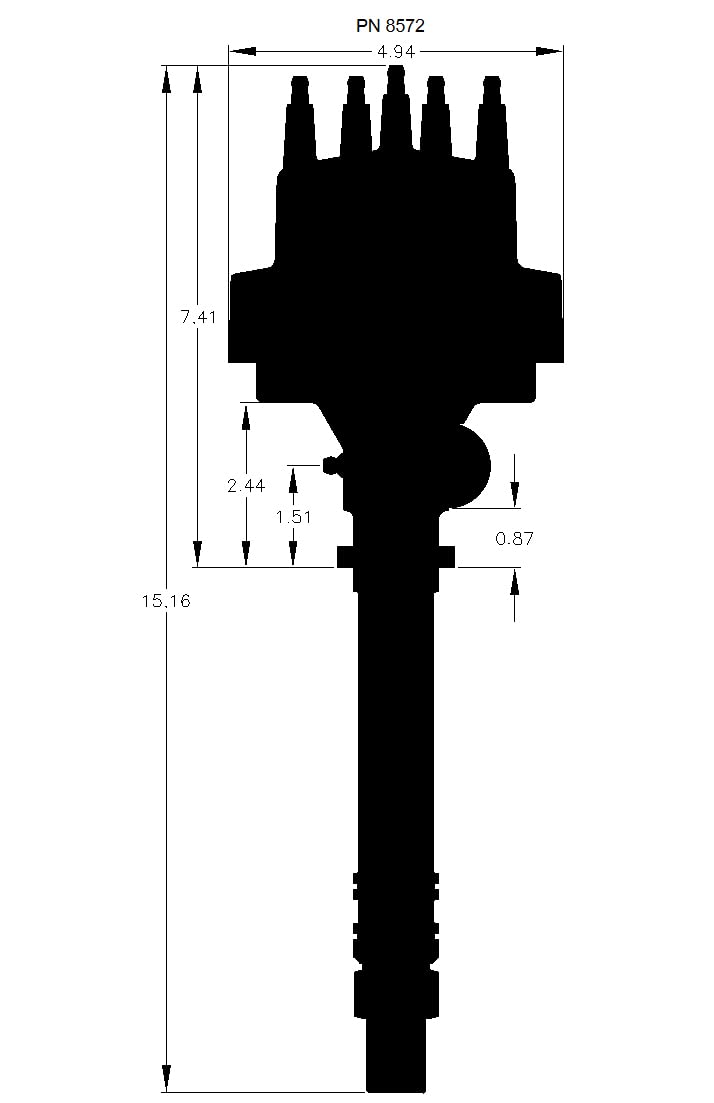 MSD Pro-Billet Tach Drive Distributors                            8572