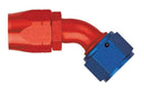Aeroquip FCM1027 Fitting Hose End 45 Degree -20 AN -20 AN Adapter Steel Red/Blue