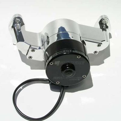 Meziere WP101U Polished Billet Electric Water Pump for Small Block Chevy