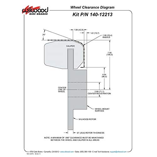 Wilwood 140-12213-DR D154 Pro-Series Rear Parking Brake Kit - Big Ford
