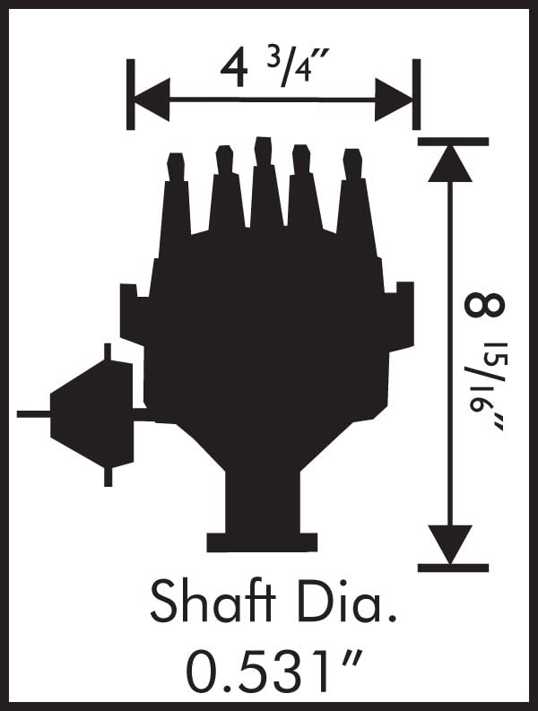MSD 83501 Pro-Billet Ready-to-Run Distributor, Fits Ford 351C, 351M, 400, 429, 460