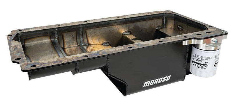 Moroso 20139 Steel Wet Sump Oil Pan, Fits GM LS 4.8/5.3/6.0/6.2 Engines in 98-02 Camaro/Firebird