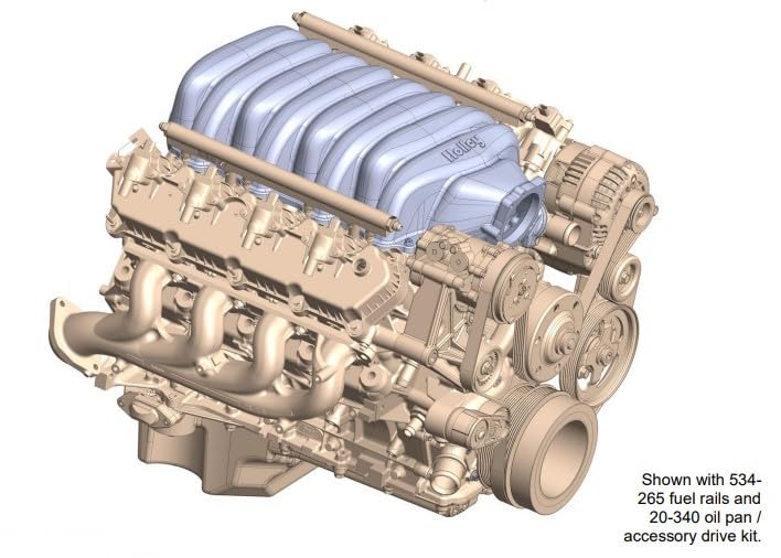Holley Ford 7.3L Godzilla Low-Profile Intake Manifolds 300-900