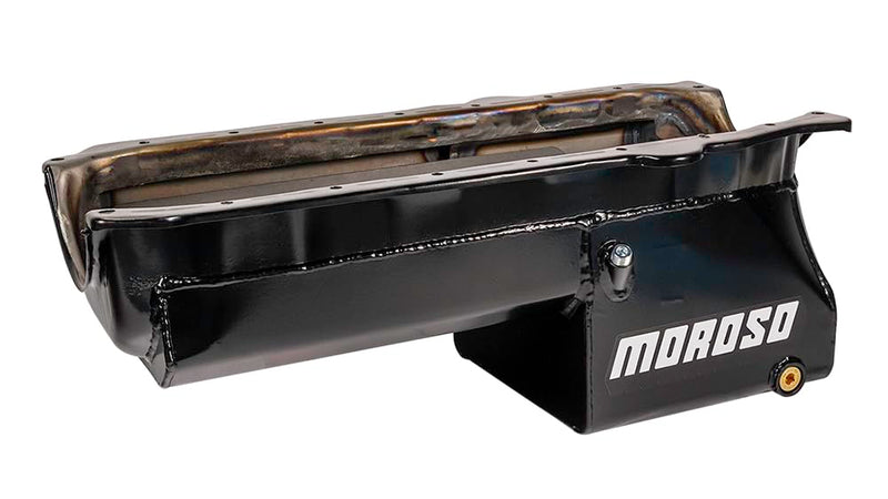 Moroso 21017 Oil Pan - Fits Chevy SB Pre-85, Power Pouch - 8.25" Deep - Black