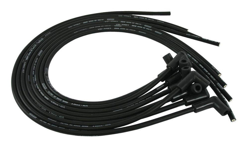 Moroso 73814 Ultra 40 Race Ignition Wire Set, Black 90° Boot