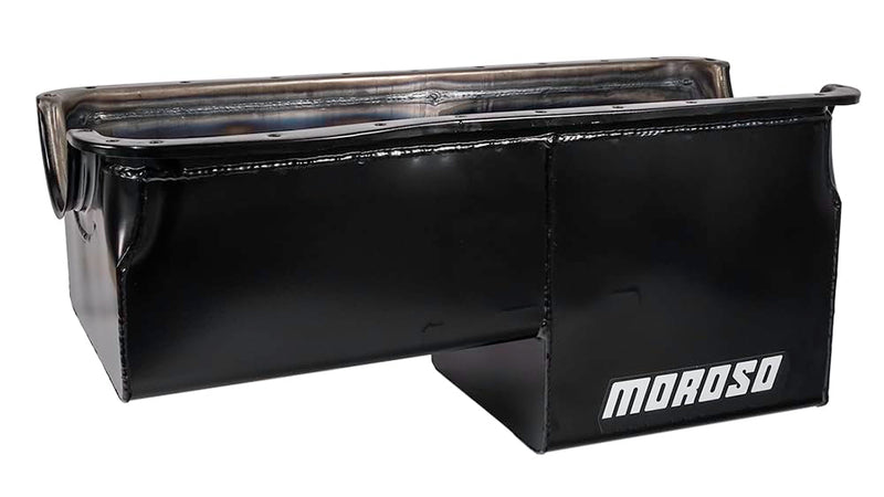 Moroso 20612 Oil Pan, Steel, Black Powdercoated, 8 qt., Ford, 429/460,