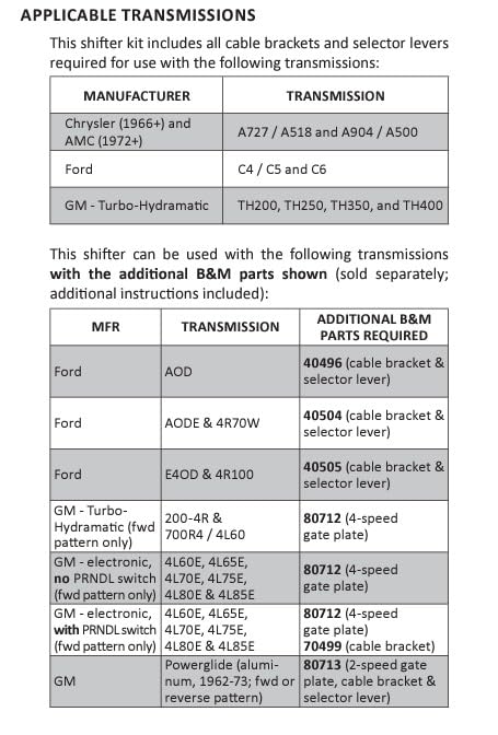 B&M 81104 Magnum Grip Pro Stick Automatic Shifter, Reverse/Forward