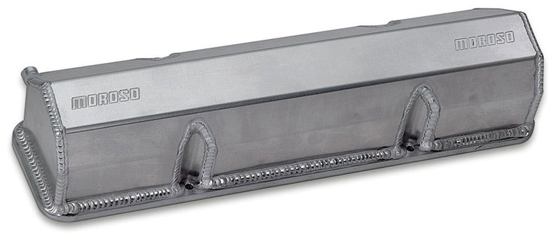 Moroso VALVE COVERS, SBC, FABRICATED ALUMINUM, W/OILERS