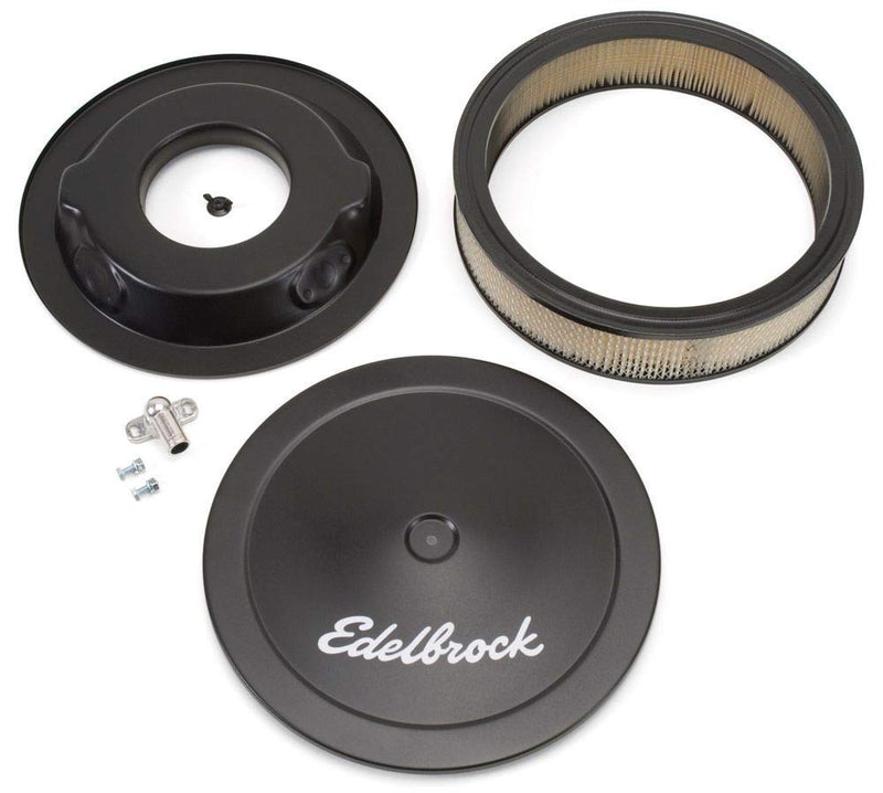 Edelbrock 1223 Pro-Flo Black Finish 3" Round Air Filter Element With 14" Diameter