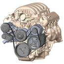 Holley 20-180BK Premium Black Mid-Mount Complete Accessory System