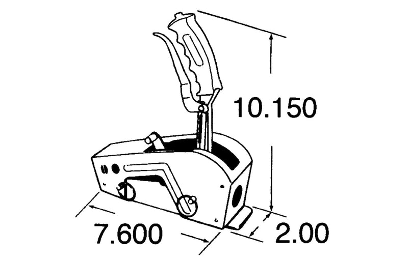 Hurst 3162014 Pistol Grip Quarter Stick Shifter