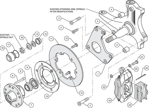 Wilwood Forged Dynalite Big Brake Front Brake Kits 140-1033-BD