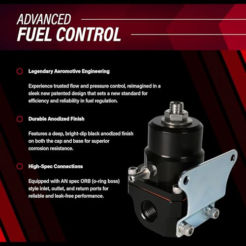 Aeromotive 13139 Regulator, New A1000, Adjustable, EFI, (2)-8 Inlets, (1) -6 Return
