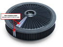Edelbrock 43662 Air Cleaner Assembly Pro-Flo Round 14 in. Black Cotton Gauze