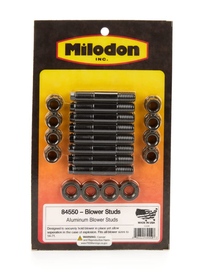 Milodon Aluminum Blower Studs 84550