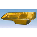 Milodon 30761 Oil Pan Steel Gold Iridite 6 qt. Mopar B/RB Engines A B and E Bodi