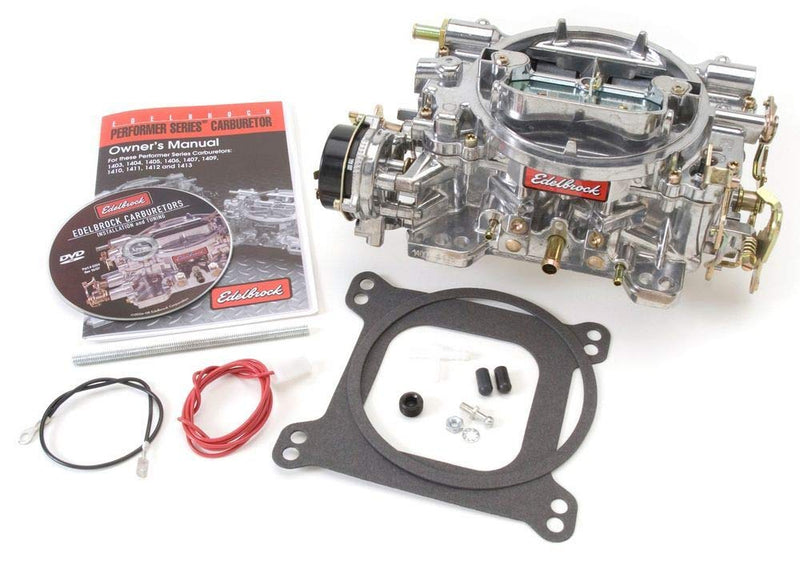Edelbrock 1403 Performer Carburetor 500 cfm With Electric Choke, Satin Finish (Non-EGR)