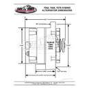 Tuff Stuff Performance High-Amp Output Alternators 7068RD