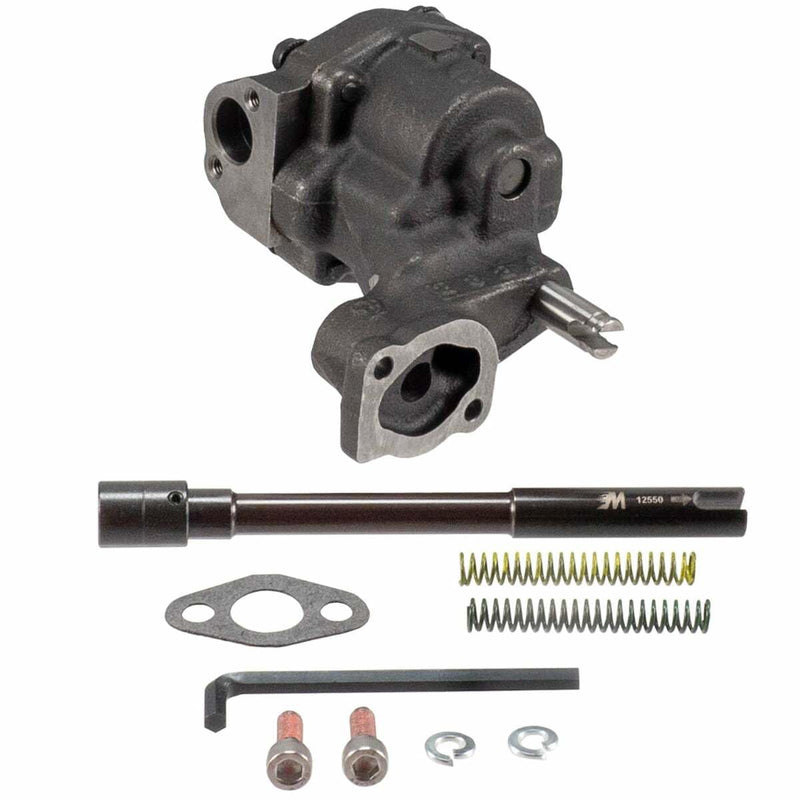 Melling 10555ST Shark Tooth Oil Pump, High-Volume, High-Pressure - SB Chevy