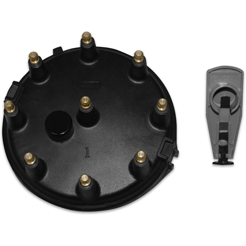 MSD 5505 Street Fire Cap and Rotor Kit, Black - For Ford TFI V8