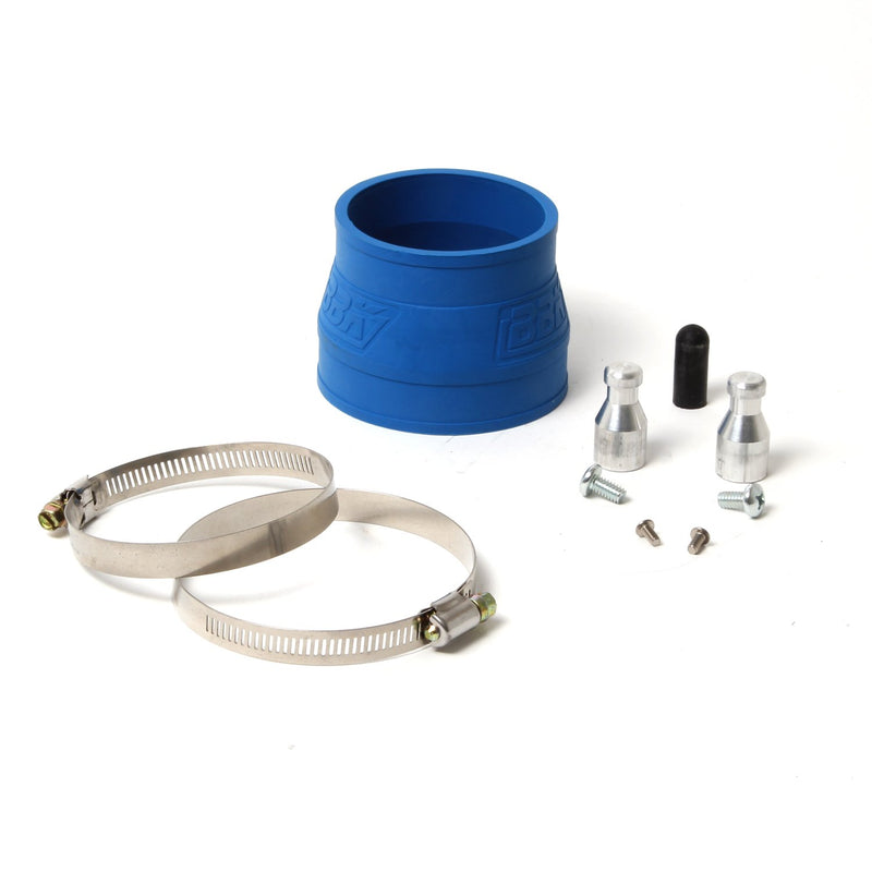 BBK Performance 1778 Air Intake Cold Air Induction Blue Filter Chrome Steel Tube