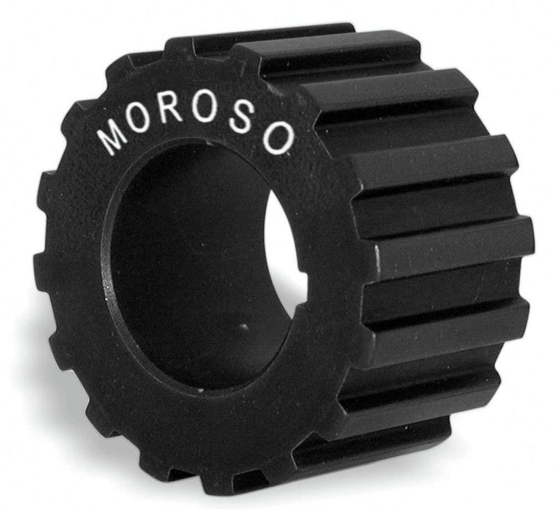 Moroso 97170 Pulley Crankshaft Gilmer-Style Billet Aluminum Clear Anodized 3/8