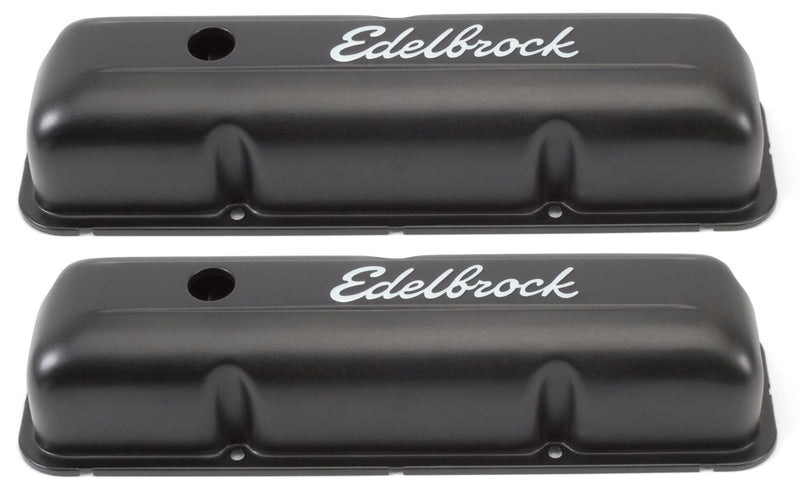 Edelbrock Signature Series Black Valve Covers 4623