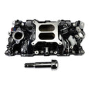 Edelbrock 2703-BP Performer EPS Intake Manifold, SB Chevy - Black Plasma Coated
