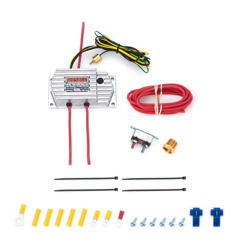 Derale 16789 High Amperage Adjustable Dual Electric Fan Controller, 3/8