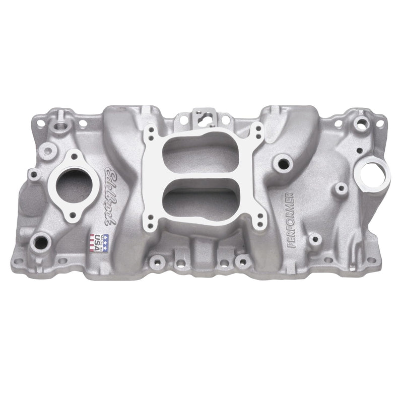 Edelbrock 2104 Performer Intake Manifold For 1987-95 Small Block Chevy, Satin Finish