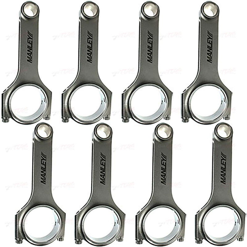 Manley 14040R-8 H-Beam Connecting Rods, 6.657" Length, Fits Ford 5.4L Modular