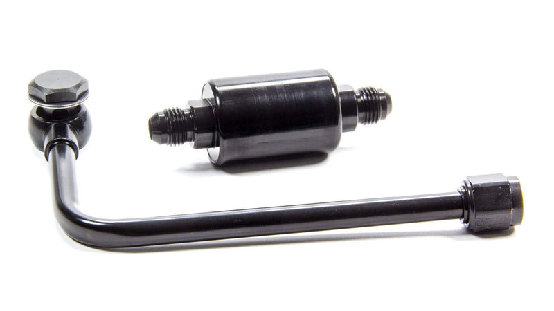 Edelbrock 81343 Fuel Line Black Steel Black Thunder and Performer Series Black