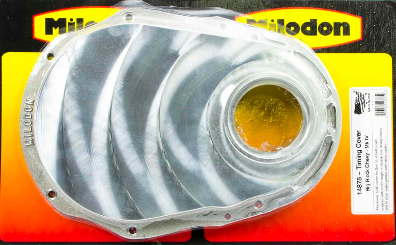 Milodon 14875 Aluminum Timing Cover, 1-Piece Chevy Big Block Gen 6